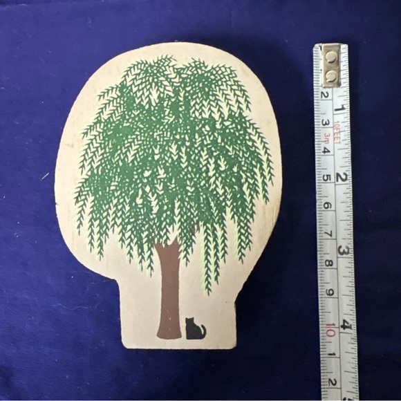 Vintage Cats Meow Weeping Willow Tree, Double Sided 1990's - Picture 2 of 3